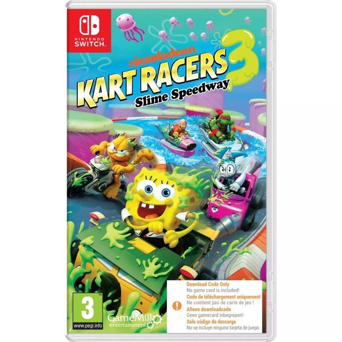 Nickelodeon Kart Racers 3 Slime Speedway 3 SWITCH Code de téléchargement Neuf - vue 4