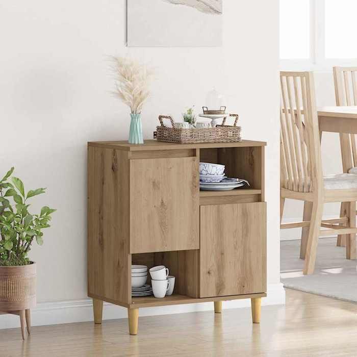 Moderne Commode meuble de rangement - Buffet Bahaut chêne artisanal 35 x 60 x 70 cm Bois dingénierie@FR(19134）