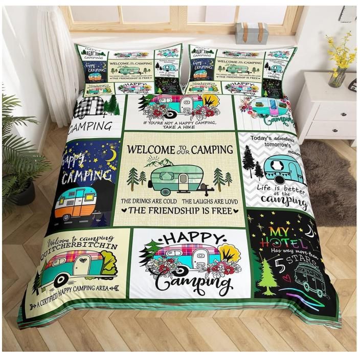 Camping Car Parure De Lit 140x200 Cm Cartoon Camping Car Housse De camping-car-parure-de-lit-140x200-cm-cartoon-camping-car-housse-de