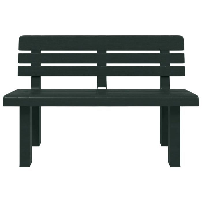 Promotion mars * Banc de jardin (1/2 PLACES) - Banquette pour jardin - anticorrosion - vert 110x52x71 cm polypropylène_5254755