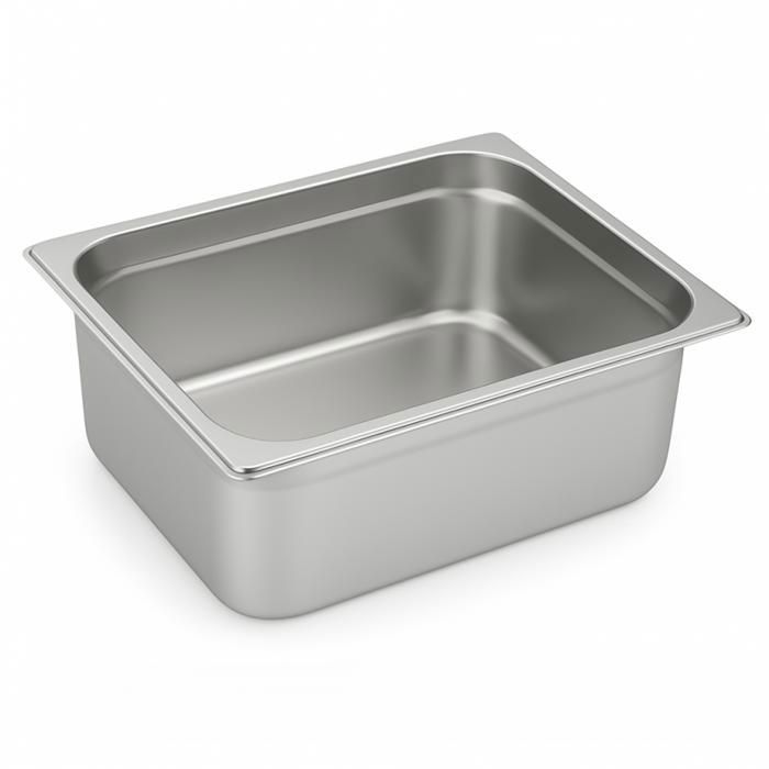 Bac inox alimentaire GN 1/1 - Bac GN 1/1 hauteur 150 mm - 530x325 mm - Acier inox - Empilable sans blocage