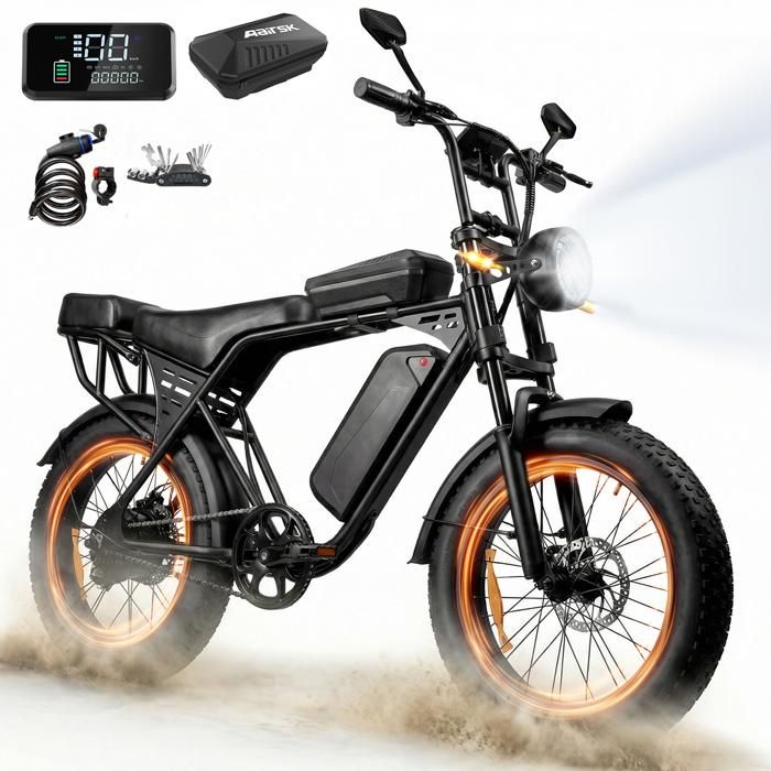 Vélo Électrique Tout Terrain 20 Batterie Amovible 48V15Ah Autonomie 40-70km (PAS) 250W Aairsk X5 Mode purement électrique