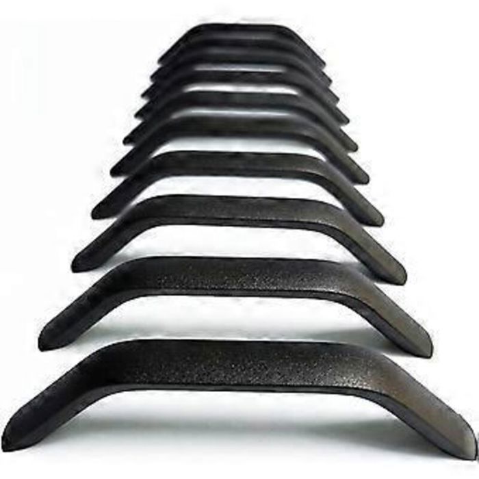 Lot de 10 poignées et boutons de tiroir pour meubles de cuisine placards et chambres à coucher. Entraxe : 96 mm. Finition sablée.
