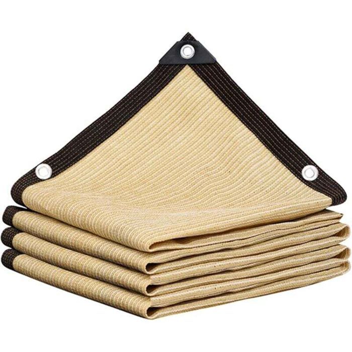 Voile d’ombrage 3x4m – PEHD – œillets – résistant vent – indéchirable