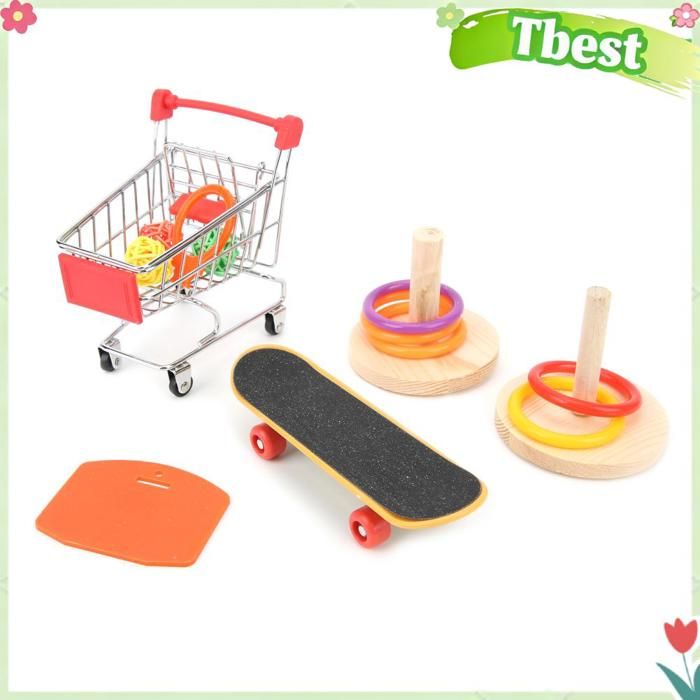 Jouet dentraînement pour perruches - TBEST - Ensemble bois - Matériaux non toxiques - Éducatif et interactif Jouet dentraînement pour perruches - TBEST - Ensemble bois - Matériaux non toxiques - Éducatif et interactif