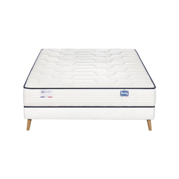 Ensemble LINTEMPOREL matelas ressorts ensachés 90x190 extra ferme H24 + sommier Ensemble LINTEMPOREL matelas ressorts ensachés 90x190 extra ferme H24 + sommier