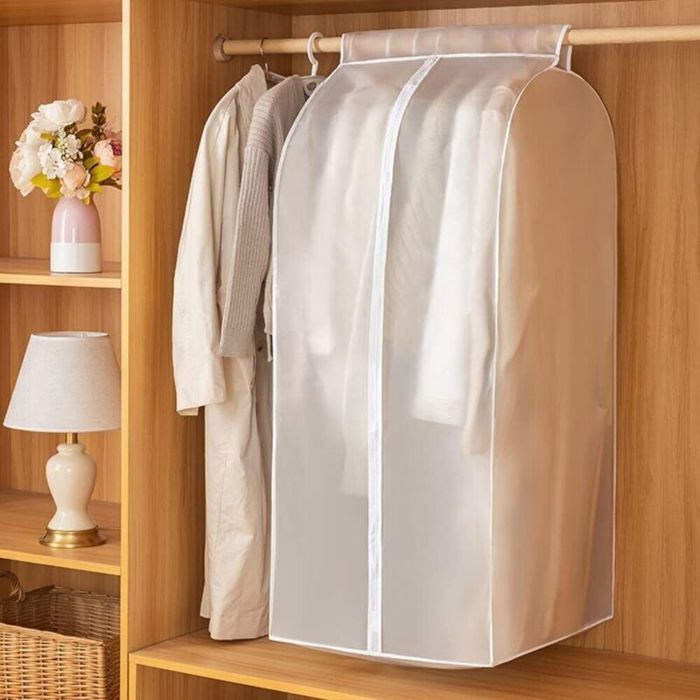 Housse à vêtements extra large ( 60 x 50 x 120 cm) -dimensional Dust Cover- Rangement longue durée de vie de veste manteau robe