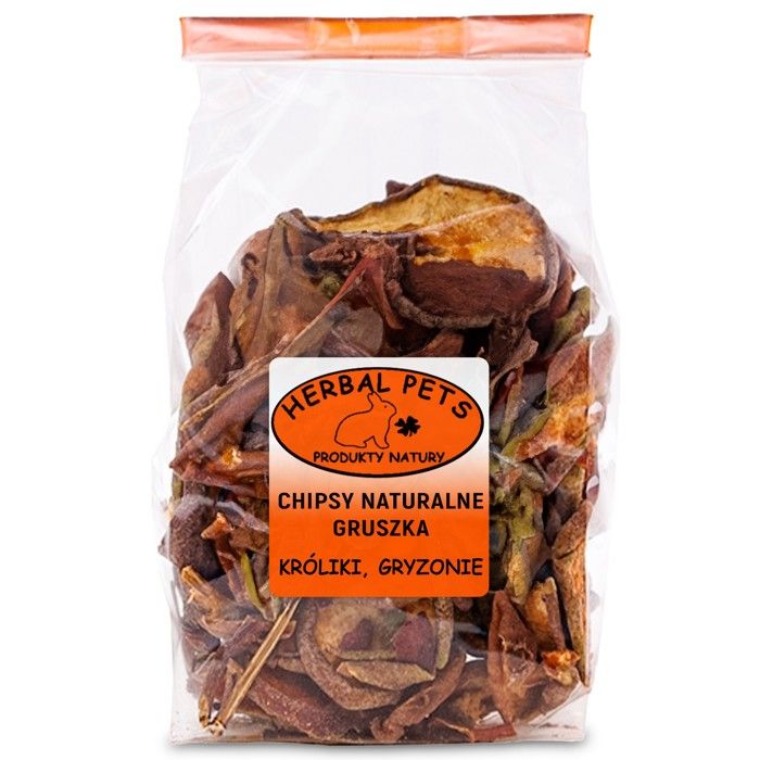 Chips de poire naturelles 75 g une gourmandise pour lapins et rongeurs enrichie en vitamines