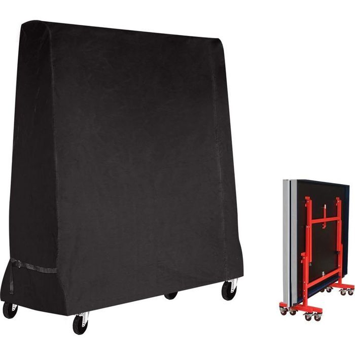 Housse de table de tennis de table 185x70x165 cm – Imperméable en polyester 210D – Protection contre pluie vent et UV – Comp