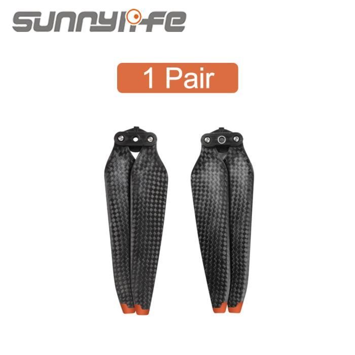 2 Paires D'Hélices En Fibre De Carbone Pour DJI Tello - Noir - Léger Et Durable