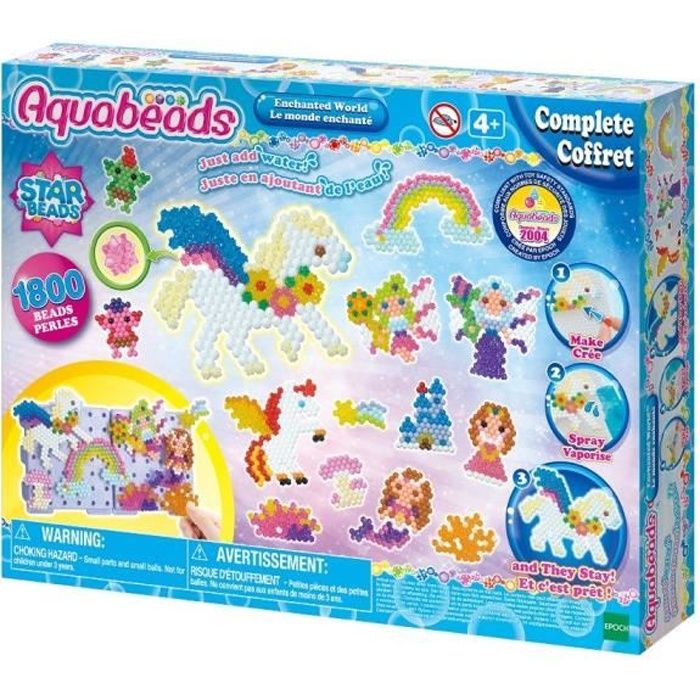 Aquabeads Le Monde enchanté Kit de Loisirs créatifs Activité Manuelle Enfants en Toute autonomie Coffret de Perles Qui collent avec de 'eau Jouet Enfant et + 31837 - vue 7