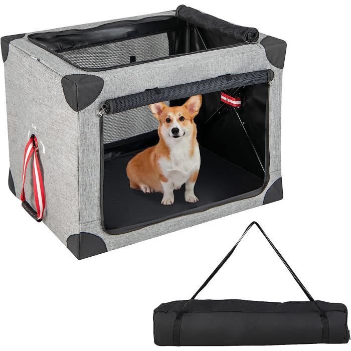 Cage de transport pour chien mobile pliable et transportable