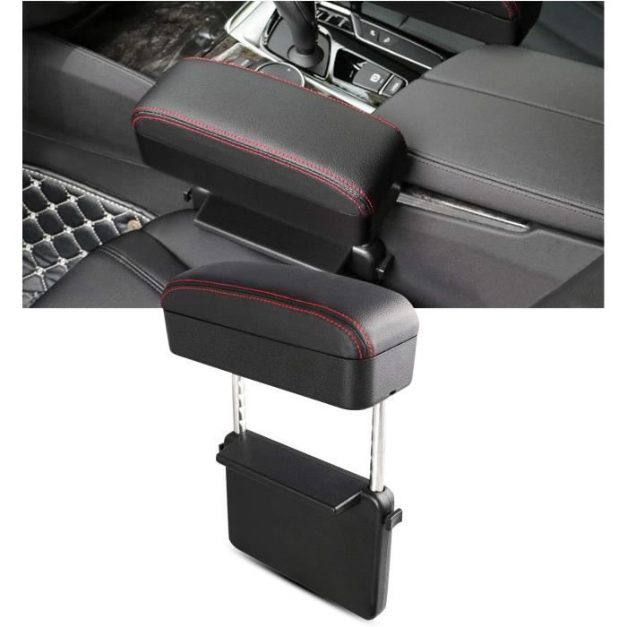 Boîte Rangement Accoudoir Voiture Universelle - Coudes Réglables 2 Hauteurs, Antidérapante, Pour Seat Leon, VW, Toyota Et Autres Modèles - 9