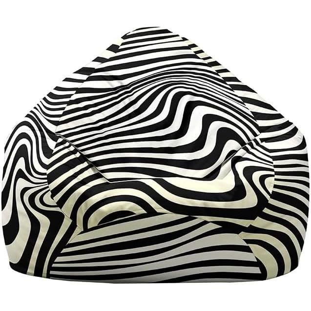 Housse De Pouf Poire Sans Remplissage - 100x120cm - Imprimé Machine Jeu Néon - Rangement Et Décoration