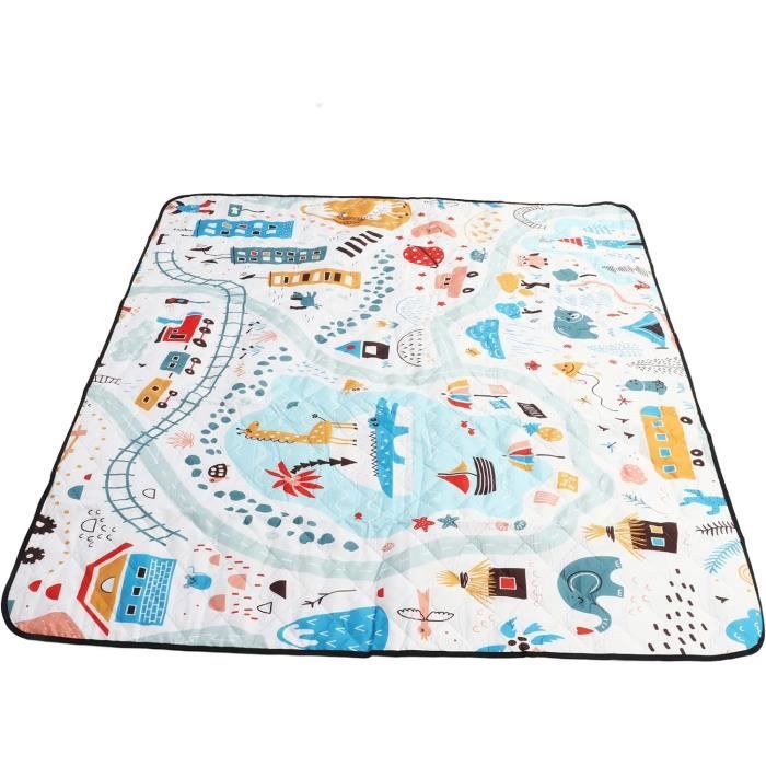 JameStyle26 Tapis De Pique-Nique XXL 200 X 200 Cm – Aluminium Imperméable, Léger Et Pliable – Idéal Camping, Plage, Jardin Et Famille