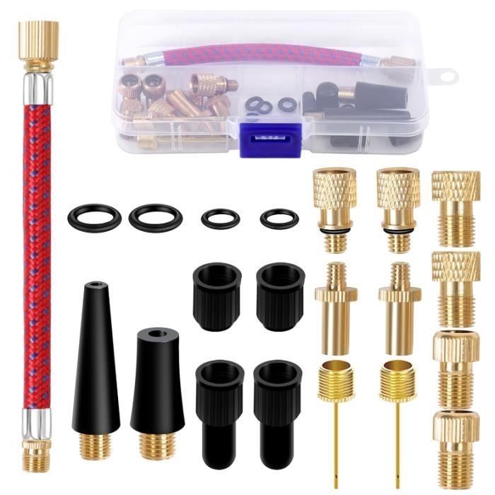 GUOYIHUA 6 Pièces Adaptateur Valve, Embout Gonflage Ballon, Aiguille