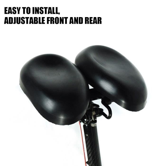 Selle de vélo sans nez, largeur réglable, rembourrage de siège ergonomique, extra large, grand coussin de décompression pour la montagne