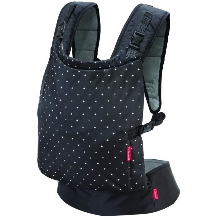 Infantino Porte Bebe Zip Porte Bebe De Voyage Avec Assise Ergonomique Mode De Portage Face Au Monde Et Face A Soi Pour Nouveaux Noir Cdiscount Pret A Porter