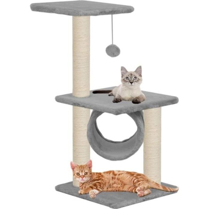 Arbre A Chat Griffoir Simple Design Petit Chats Grattoir Jouet Avec Griffoirs En Sisal 65 Cm Gris Cdiscount Animalerie Arbre A Chat Griffoir Simple Design Petit Chats Grattoir Jouet Avec Griffoirs En Sisal 65 Cm Gris Cdiscount Animalerie