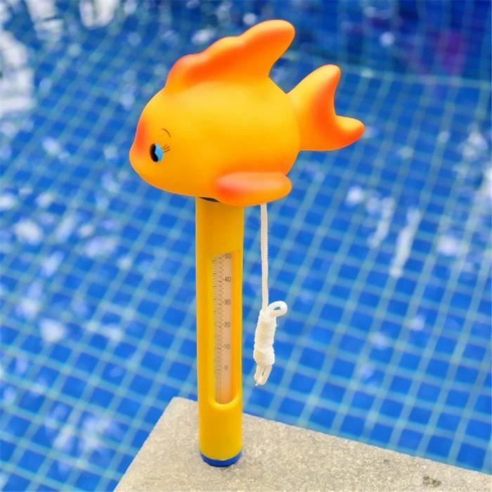 Thermomètre piscine solaire flottant, affichage numérique, facile à