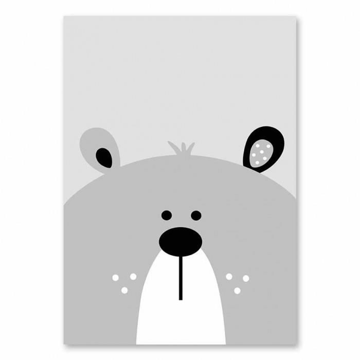 Version 10cm X 15cm No Frame Pr1538 F Belle Bande Dessinee Animaux Ours Affiche Et Imprimer Bebe Pepiniere Chambre Mur Art Cdiscount Maison