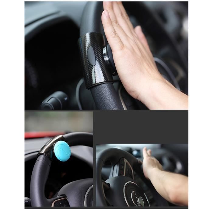 Volant de voiture avec bouton rotatif à 360 °, boule de poignée d