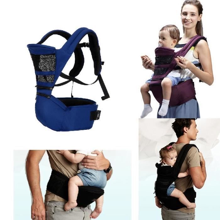 Bleu Fonce Porte Bebe A L Epaule Sac A Dos Siege Multifonctionnel Ergonomique Cdiscount Puericulture Eveil Bebe