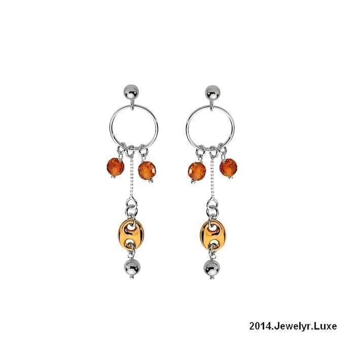 Boucles D'oreilles Pendantes Anciennes En Argent Massif 925 - Créateur, Perles, Occasion