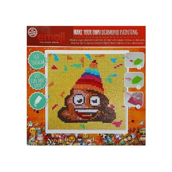 Broderie Diamant Enfant Emoji Poo 16 X 16 Cm Kit Complet Painting Diamond Achat Vente Kit Mosaïque Broderie Diamant Enfant Emoji Cdiscount