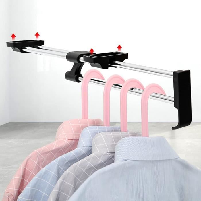 Support tringle penderie Rail coulissant de vêtements extensible Simple