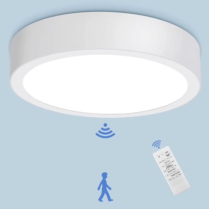 Plafonnier LED Avec Détecteur De Mouvement - Sans Fil, à Piles, Pour Placard, Couloir, Garage - 210 Lumens, Automatique - 4