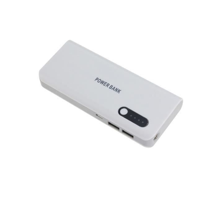 Batterie de Secours Externe Portable pour Téléphone Mobile 2 Ports USB