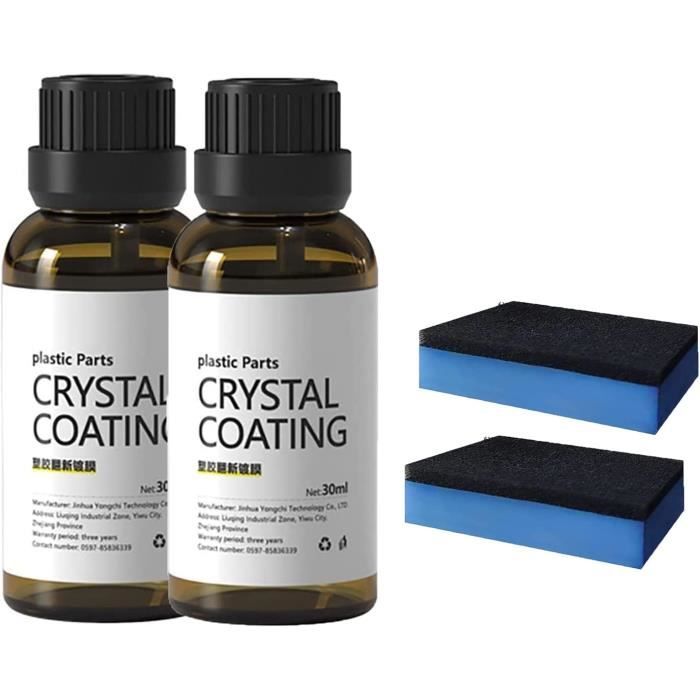 Crystal Coating for Car, Plastic Parts Crystal Coating, Cristal Coating,  Long Lasting Car Plastic Parts Care Agent (3 Pcs) - Cdiscount Auto