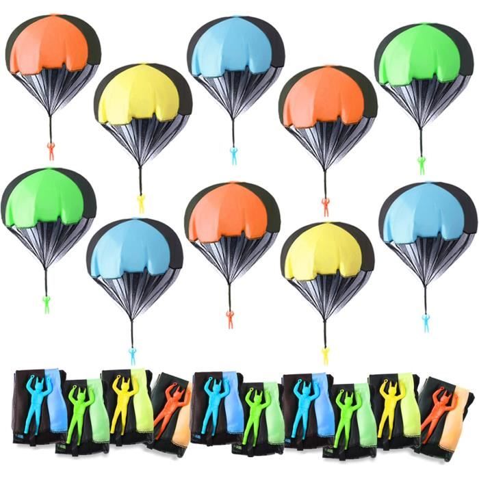 Jouet Parachute Main SULIUDAJI - Lot De 2 Parachutes Colorés 70x45cm | Pour Enfants Dès 3 Ans