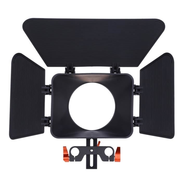 CS M1 ou standard 15MM rail Rod Matte Box Rig pour appareil photo reflex numérique DV
