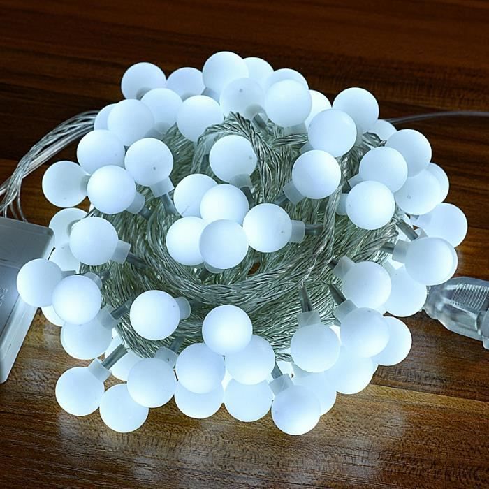 Guirlande lumineuse LED 10 m blanc froid