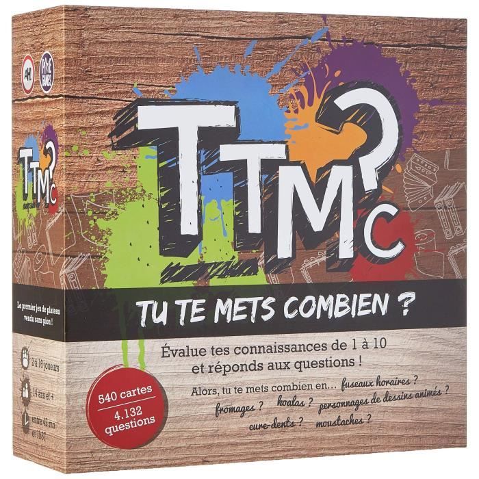 Tu te mets combien? TTMC- TTMC (Tu Te Mets Combien) -Pixie Game, 130010046,  - Cdiscount Jeux - Jouets
