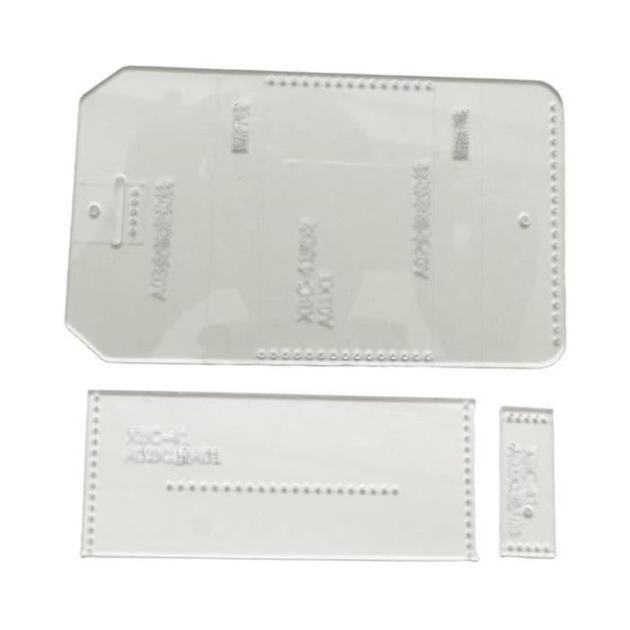 5 Pcs Modèles Acrylique Pour Ceintures - Poinçonnage Trous 25/30/35/38/40mm - Kit DIY Cuir