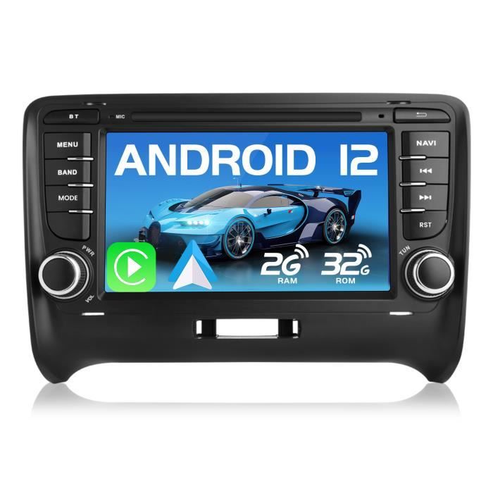 AWESAFE Autoradio Android 12 pour Audi TT MK2 8J(2006-2012)[2Go+32Go] avec  7'' Carplay San Fil/Android Auto GPS WiFi BT USB FM RDS - Cdiscount Auto