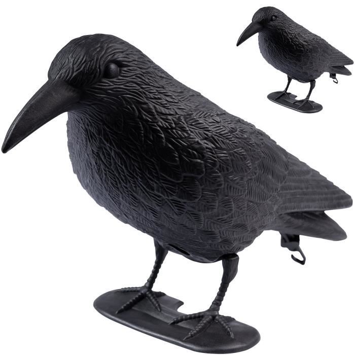 Simulation de corbeau noir, répulsif d'oiseaux, antiparasitaire naturel,  pigeon, accessoire de décoration effrayant, fournitures de fête - AliExpress