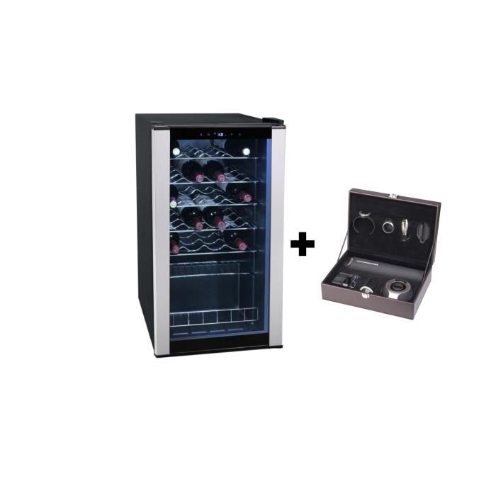 Pack Climadiff CLS28A Cave à vin de service 28 bouteilles + PACK6 Coffret du sommelier