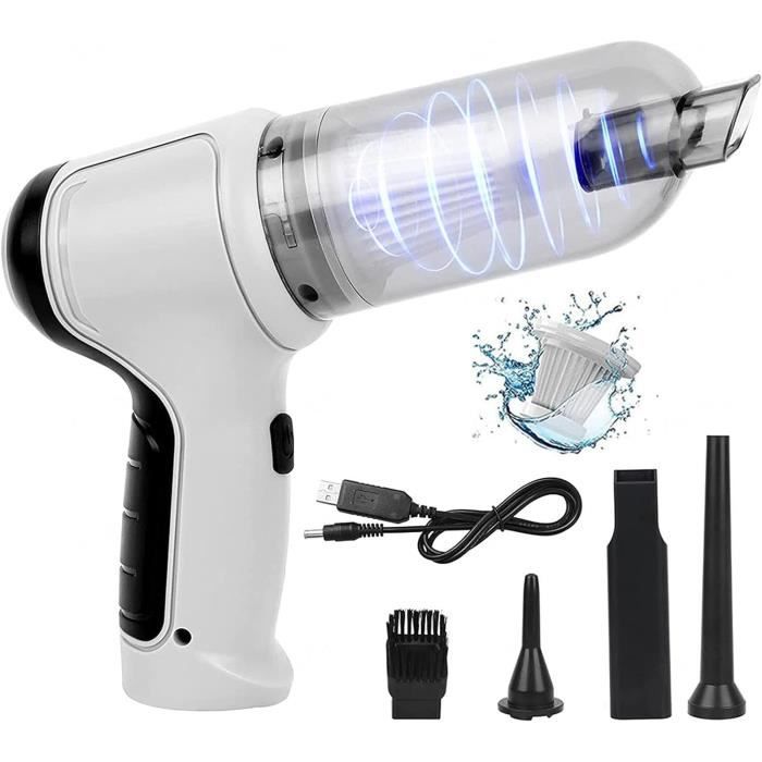 Mini Aspirateur à Main, Aspirateur à Main Pliable, 60W Aspirateur à Main sans Fil, 9000PA