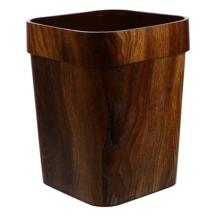 Corbeille à Papier Plastique 10 L – Lot De 2, Design Fin Avec Poignées, Pour Salle De Bain, Bureau, Maison