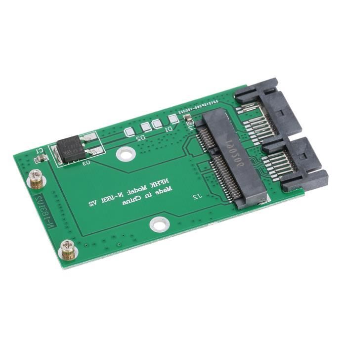 HURRISE Carte convertisseur Mini carte MSATA vers disque de carte de