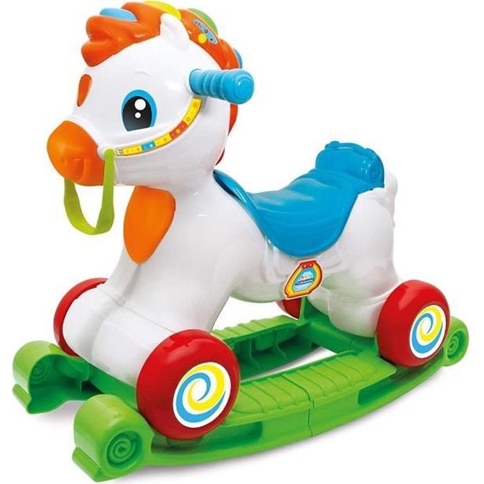 Cheval à bascule en plastique pour bébé - TECH DISCOUNT - petit bleu -  vision, coordination œil-main - 1-3 ans - Cdiscount Jeux - Jouets