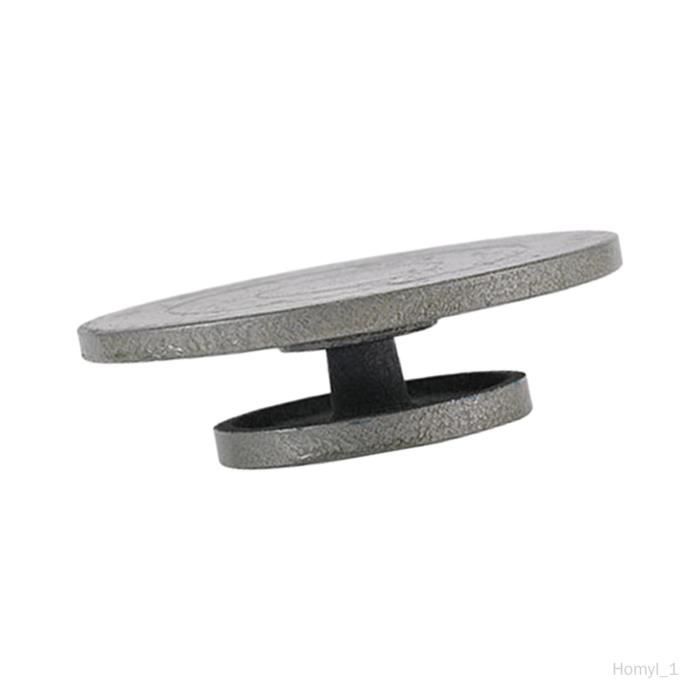 Puooifrty Plateau tournant en argile, sculpture de modélisation, poterie, multi-fonction, tourne-disque manuel pour sculpture de poterie, noir Puooifrty Plateau tournant en argile, sculpture de modélisation, poterie, multi-fonction, tourne-disque manuel pour sculpture de poterie, noir