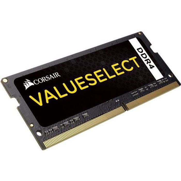 Vente Memoire PC CORSAIR Mémoire PC Portable DDR4 - Value Select 8 Go (1 x 8 Go) - 2133 MHz - CAS 15 (CMSO8GX4M1A2133C15) pas cher Vente Memoire PC CORSAIR Mémoire PC Portable DDR4 - Value Select 8 Go (1 x 8 Go) - 2133 MHz - CAS 15 (CMSO8GX4M1A2133C15) pas cher