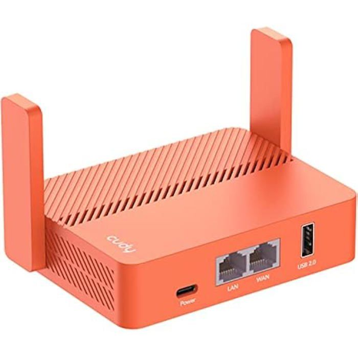 Routeur Wi-Fi de Poche – CUDY – AC1200 – 867 Mbps – Support VPN Multiple – 2 Ports Ethernet