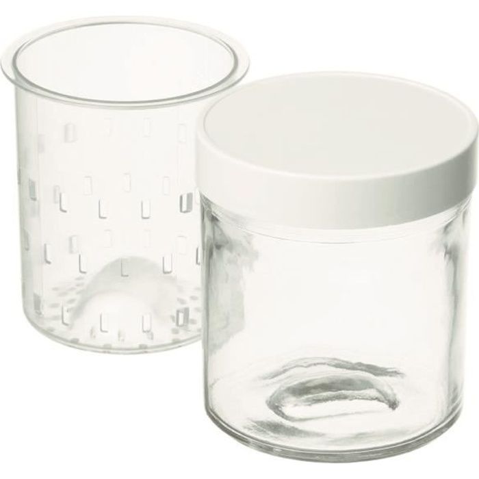 Stock Bureau - CUISINART Set 6 Pots Yaourtiere en Verre 125ml pour