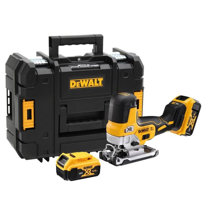 Dewalt Scie sauteuse à prise par le corps XR 18V 5Ah Li Ion 2 batteries avec coffret DCS335P2 - vue 2